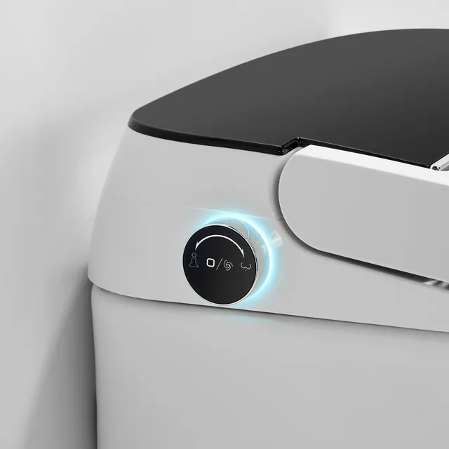 Close-up of the K1 side dial with its blue light ring