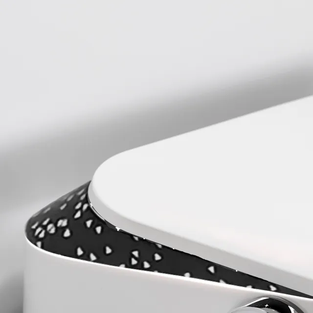 Close-up of the K73 speckled dark top accent
