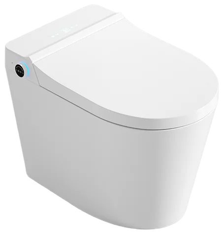 LORENTIS K31 smart toilet: rounded white lid with a dial on the side